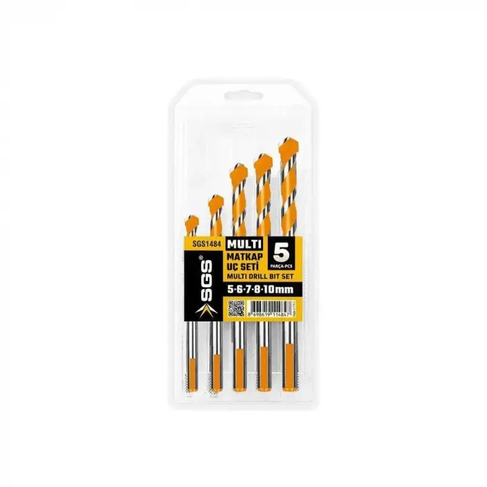 Mey İthalat® Sgs 1484 Multi Matkap Ucu Seti 5 Parça