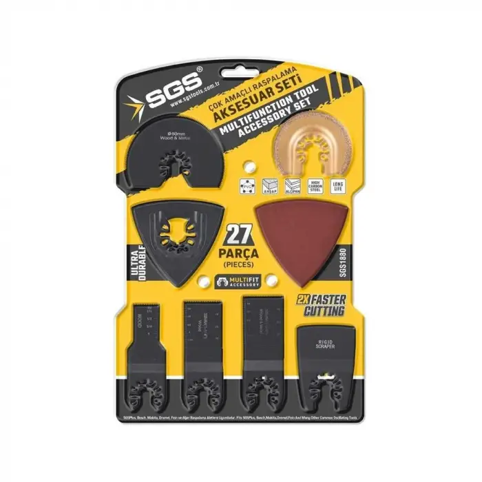 Mey İthalat® SGS 1880 Raspalama Seti 27 Parça