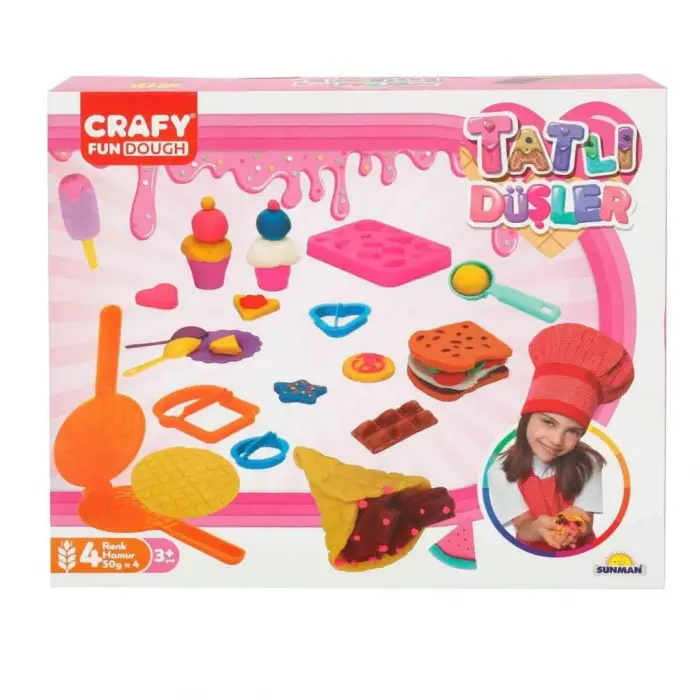 Mey İthalat® Tatlı Düşler Oyun Hamuru Seti 200 gr 22 Parça