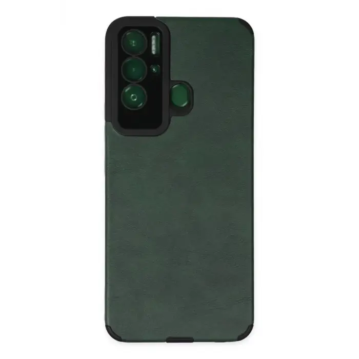 Mey İthalat®  Tecno Pova Neo Kılıf Loop Deri Silikon - Yeşil