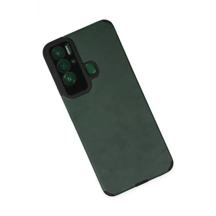 Mey İthalat®  Tecno Pova Neo Kılıf Loop Deri Silikon - Yeşil