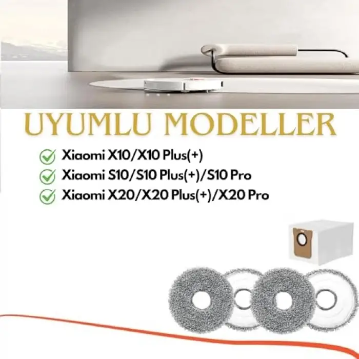 Mi Robot Vacuum Mop S10 Plus,X10 Plus,X20 Plus 1 Adet Ana Fırça