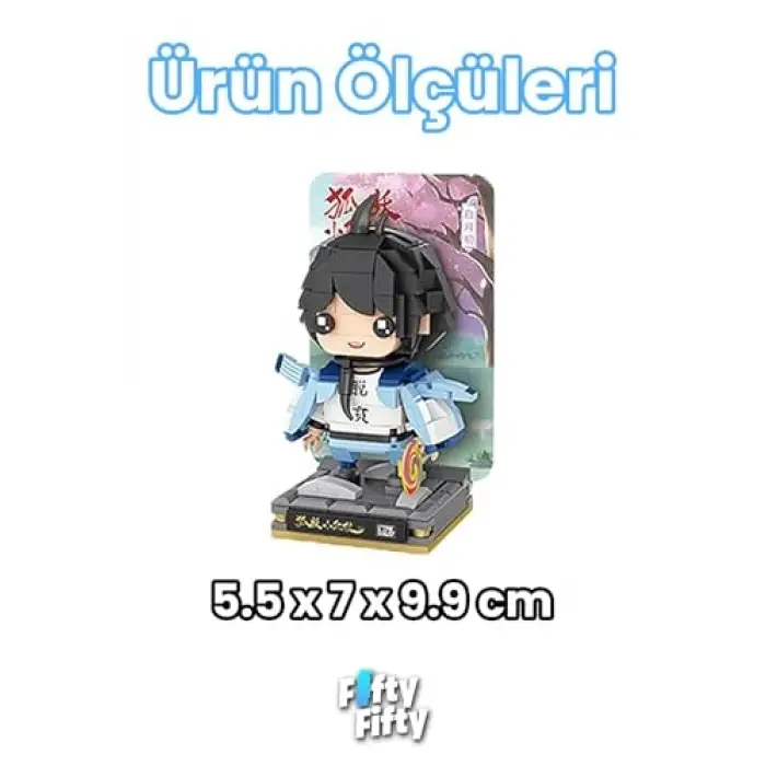 Micro Anime Serisi 1322 Modeli 349 Parça Dekoratif Oyuncak Yapım Seti Yapı Blok Fflz-1322