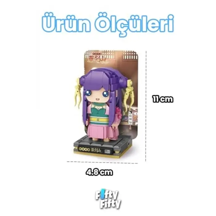 Micro Anime Serisi 1337 Modeli 312 Parça Dekoratif Oyuncak Yapım Seti Yapı Blok Fflz-1337
