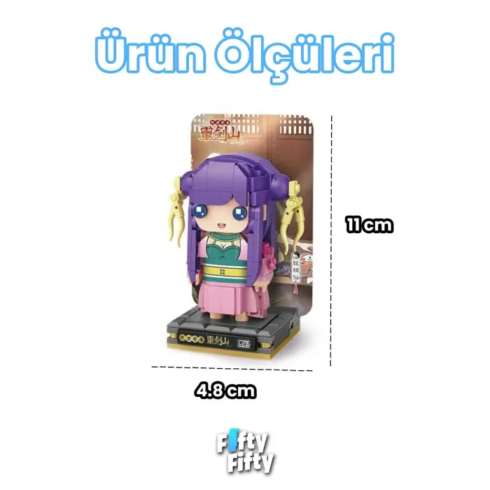 Micro Anime Serisi 1337 Modeli 312 Parça Dekoratif Oyuncak Yapım Seti Yapı Blok Fflz-1337