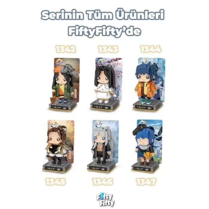 Micro Anime Serisi 1343 Modeli 249 Parça Dekoratif Oyuncak Yapım Seti Yapı Blok Fflz-1343