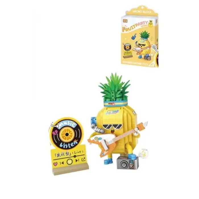 Micro Block Gitarist Ananas Figürü, 430 Parça, Fflz-8847