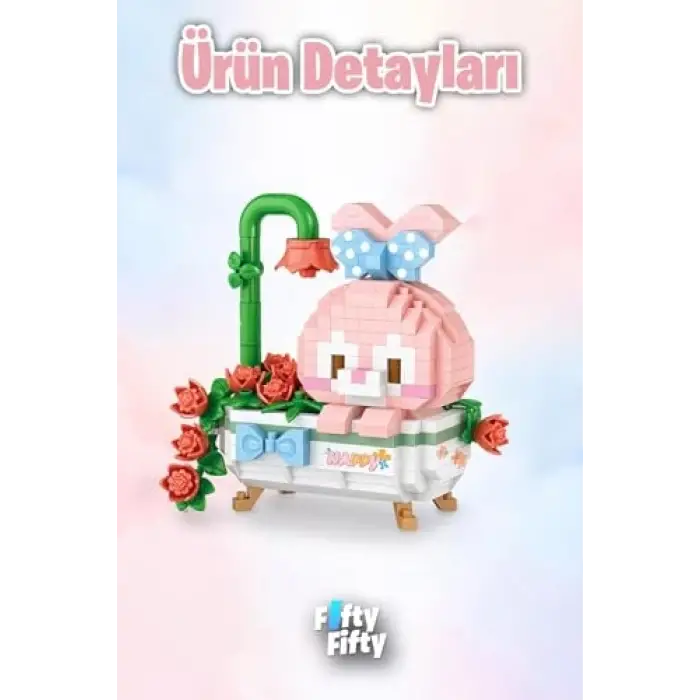 Micro Block Serisi Mutlu Tavşan 370 Parça Oyuncak Yapım Seti Fflz-8806