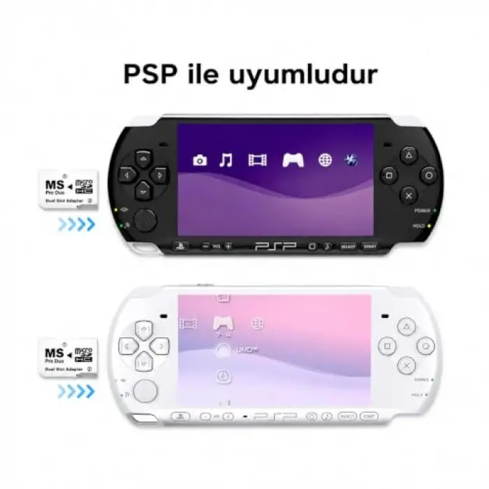 Micro Sd Memory Stick Pro Duo Çevirici Dönüştürücü Hafıza Kartı Adaptörü