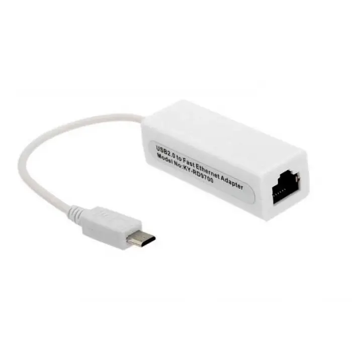 Micro USB To Ethernet Çevirici Dönüştürücü Adaptör