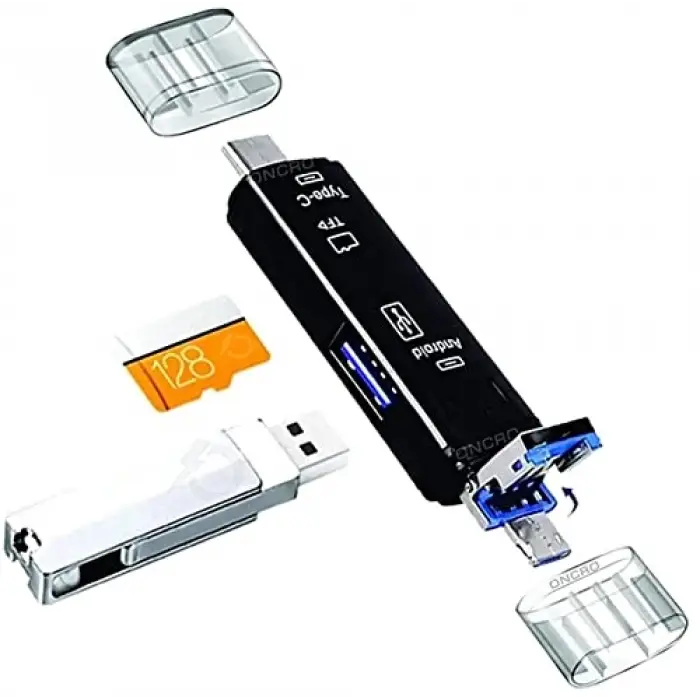 Micro USB -Type c - Usb Telefon Adaptörü Micro SD/USB Okuyucu Dönüştürücü