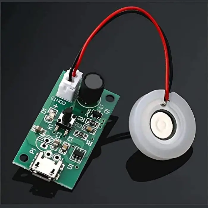Micro Usb Ultrasonik Nem Üretici Devre, Seramik Disk Transducer 5V 2W, 38 ml/saat, 16 mm-20 mm Piezoelektrik Disk