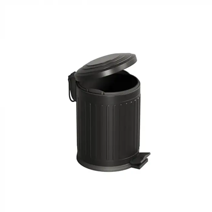 Midas Çöp Kovası -Pedallı 5 lt, Mat Siyah