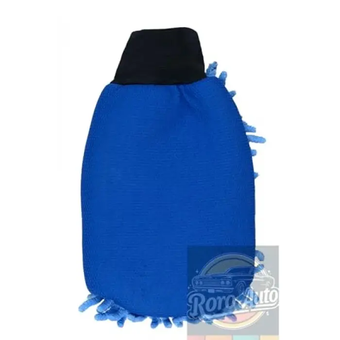 Mikrofiber araç yıkama eldiveni Mavi