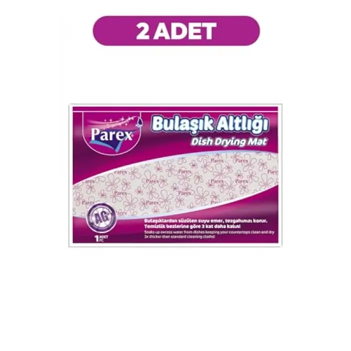 Mikrofiber bulaşık altlığı, 46 x 30 cm, 2 adet