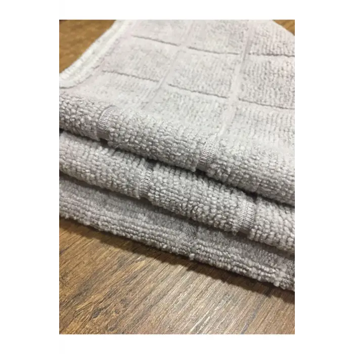 Mikrofiber Yer Bezi, Gri, 2 ‘Li, 50X50,596
