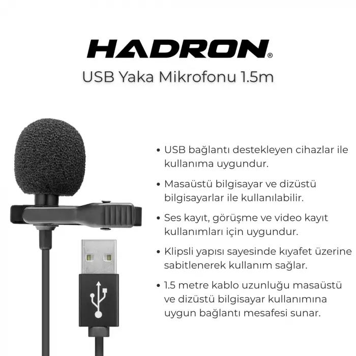 Mikrofon Yaka USB HD-569