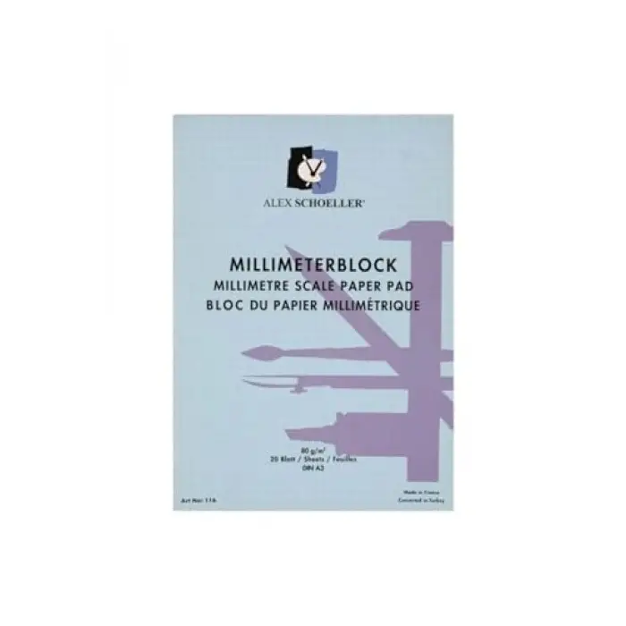 Milimetrik Blok A3 20 Sayfa