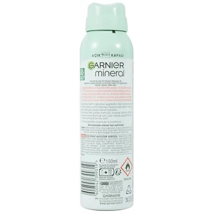 Mineral Hyaluronik Bakım Sprey Deodorant, 150 ml