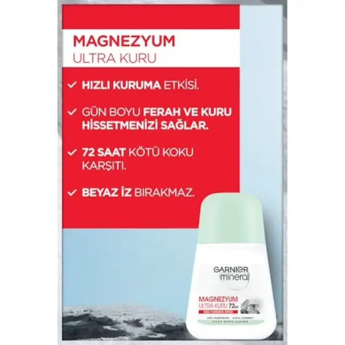 Mineral Magnezyum Ultra Kuru Roll-On Deodorant