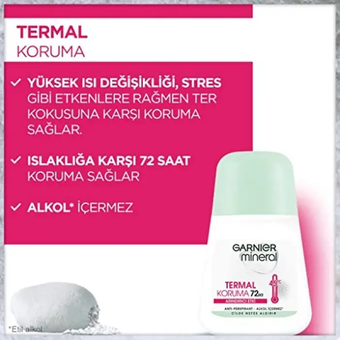 Mineral Termal Koruma Kadın Roll-On Deodorant