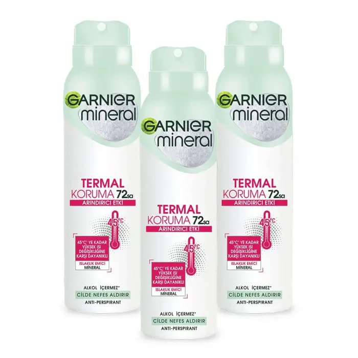 Mineral Termal Koruma Sprey Deodorant 3lü Set