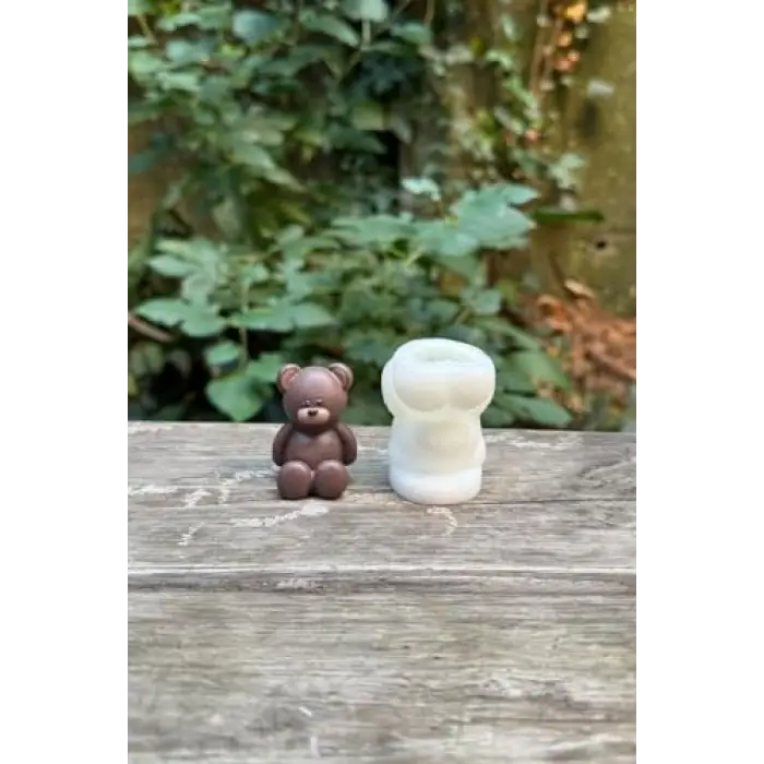 Mini Ayıcık Silikon Mum Kalıbı