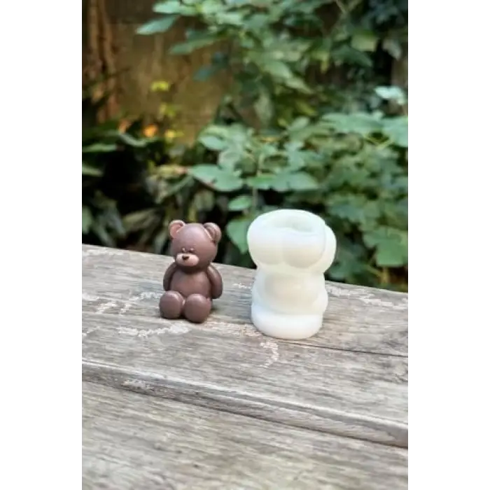 Mini Ayıcık Silikon Mum Kalıbı