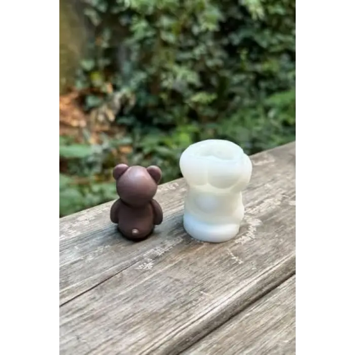 Mini Ayıcık Silikon Mum Kalıbı