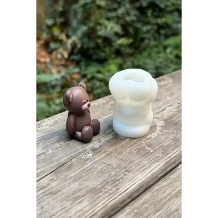 Mini Ayıcık Silikon Mum Kalıbı