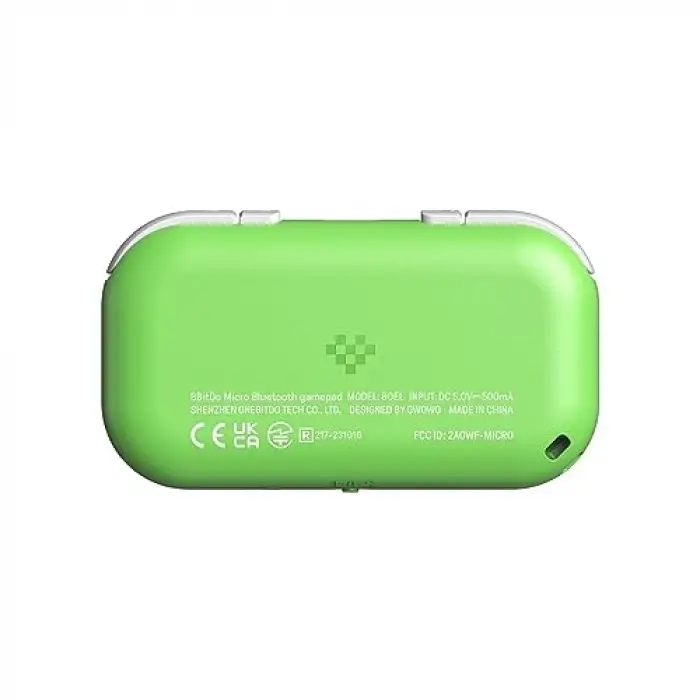 Mini Bluetooth Gamepad, Switch, Android ve Raspberry Pi Uyumlu, Yeşil, Klavye Modu Destekli