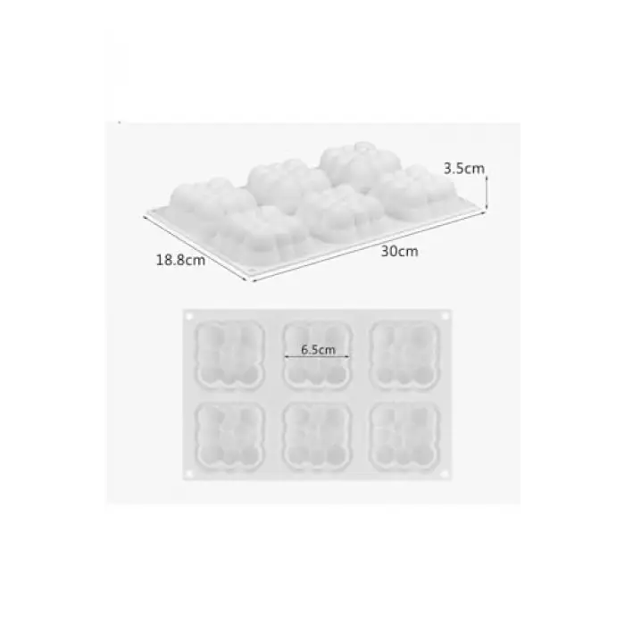 Mini Cloud Silikon Kalıp Beyaz ecmelNM460