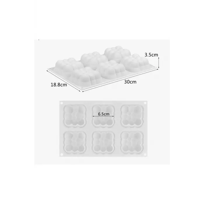 Mini Cloud Silikon Kalıp Beyaz ecmelNM460