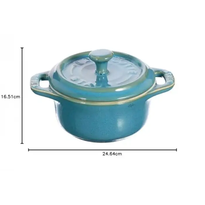 Mini Cocotte Set, 4lü, Yuvarlak, Ceramic By