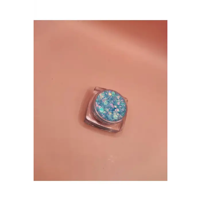 Mini Doğal Jel Glitter Baby Blue, 5 ml