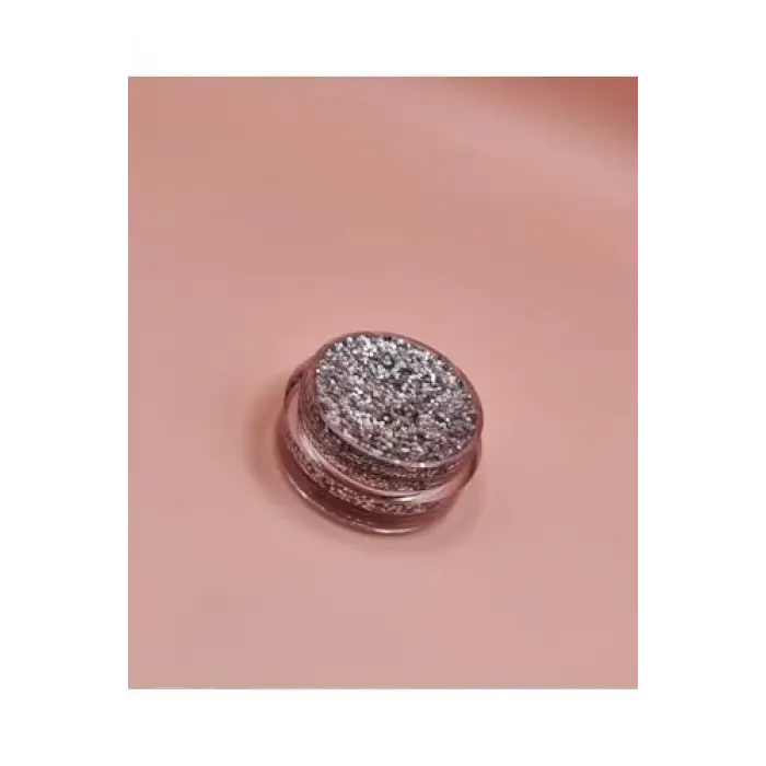 Mini Doğal Jel Glitter Far - Grey 5Ml, serashinegozfarı231