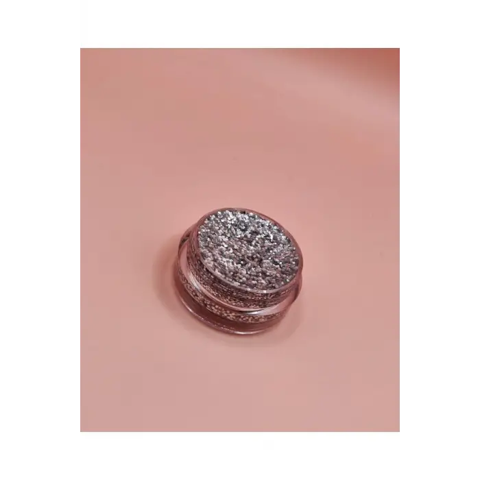 Mini Doğal Jel Glitter Far - Grey 5Ml, serashinegozfarı231