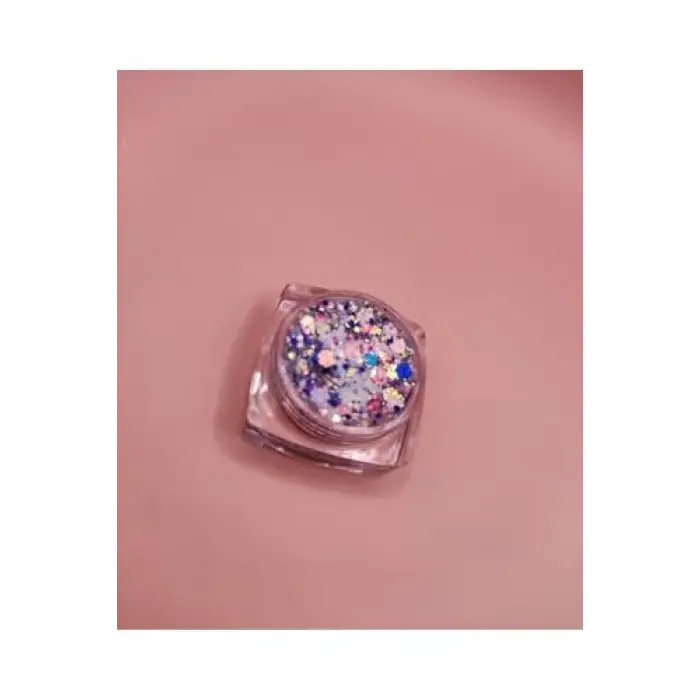 Mini Doğal Jel Glitter - Snow 5Ml