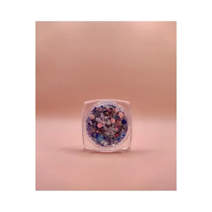 Mini Doğal Jel Glitter - Snow 5Ml