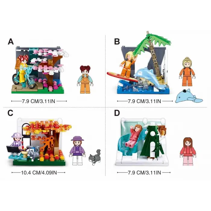 Mini Handcraft Macera Bisikleti Yapım Seti, 119 Parça