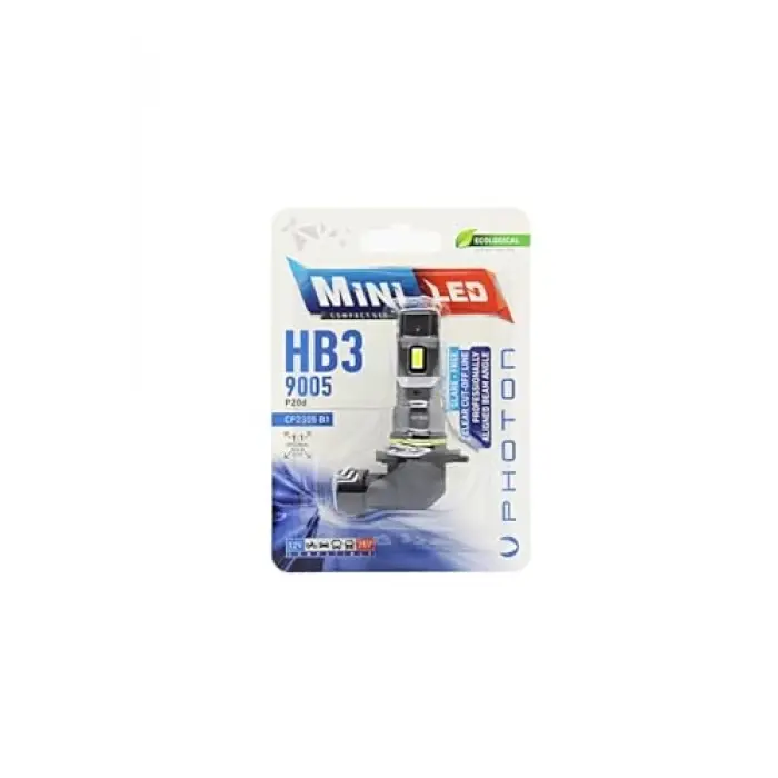Mini Hb3 9005 12-24V Compact LED Ampul, Tekli Blister Pht CP2305 B1