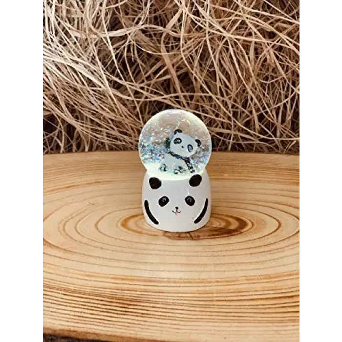 Mini Işıklı Panda Kar Küresi