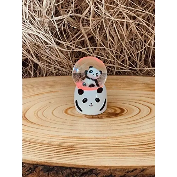 Mini Işıklı Panda Kar Küresi