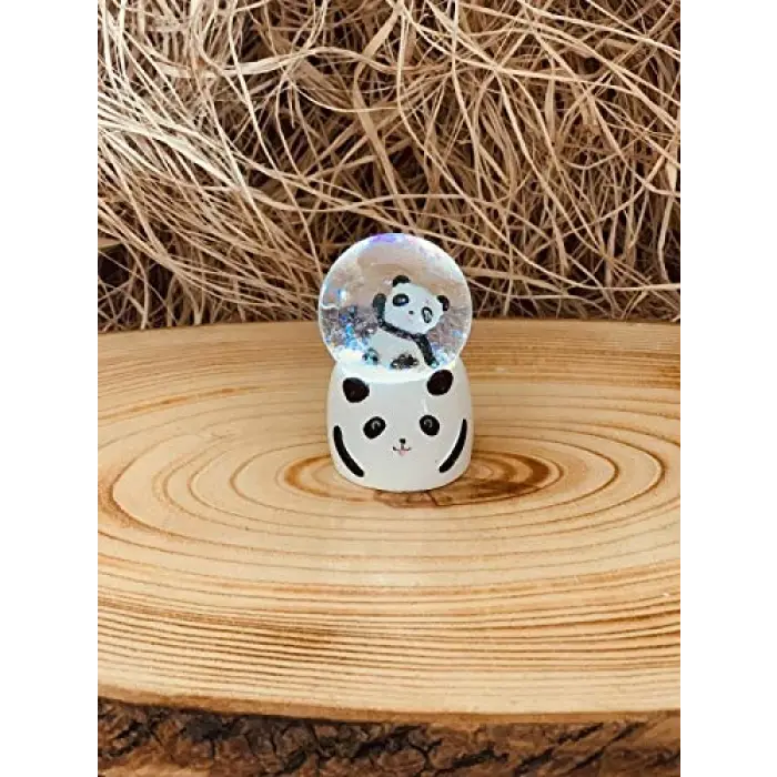 Mini Işıklı Panda Kar Küresi