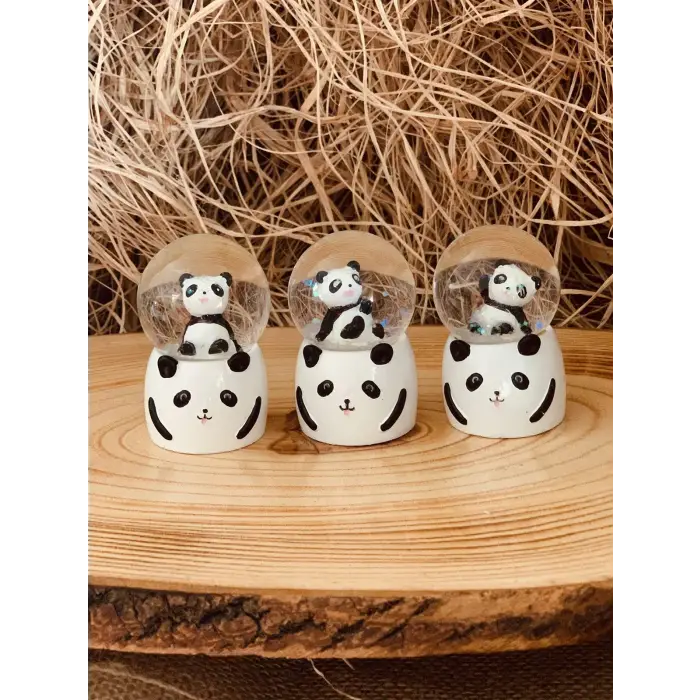 Mini Işıklı Panda Kar Küresi