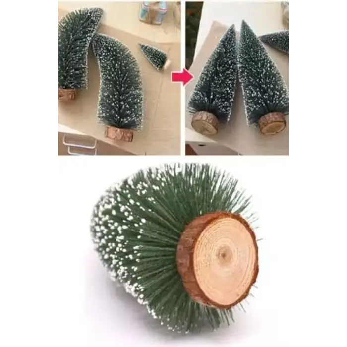 Mini masa çamı, 3lü, yeşil