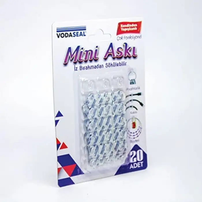 Mini Şeffaf Askı, 20li Paket