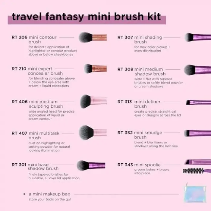 Mini Seyahat Fırça Seti RT-4285