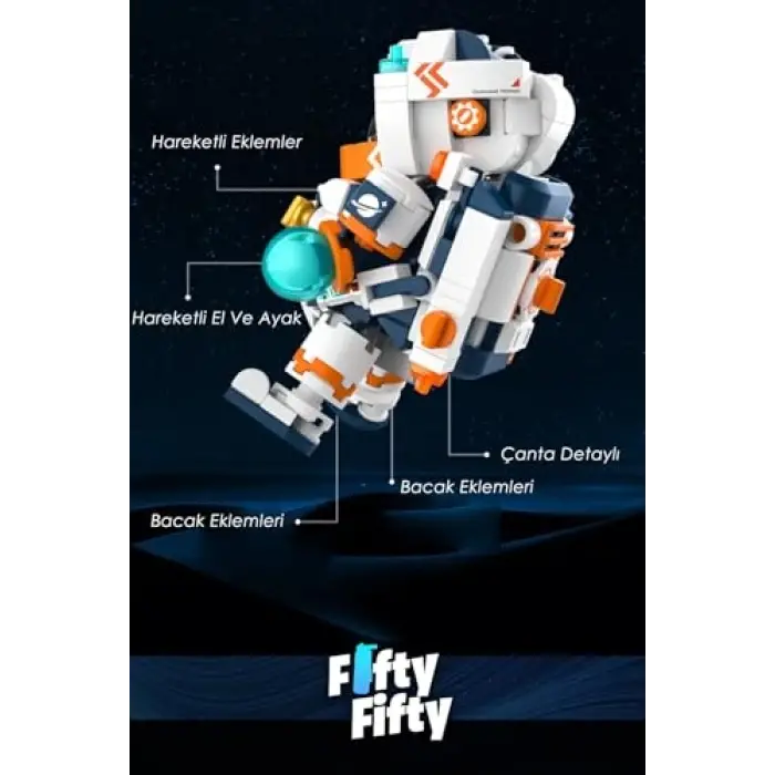 Mini Space Serisi Astronot JK8505 (+302 Parça) Oyuncak Yapım Seti