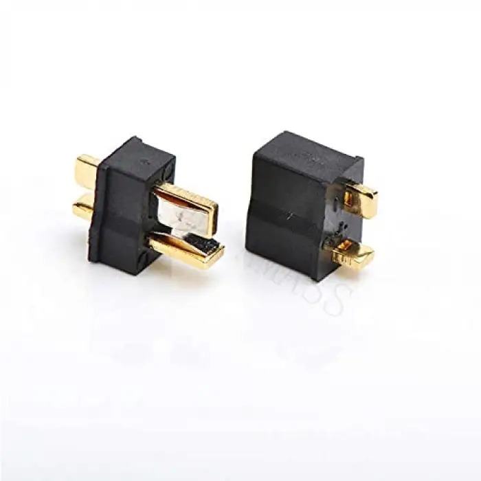 Mini T Plug Batarya Konnectörü Kırmızı (Erkek-Dişi Set)